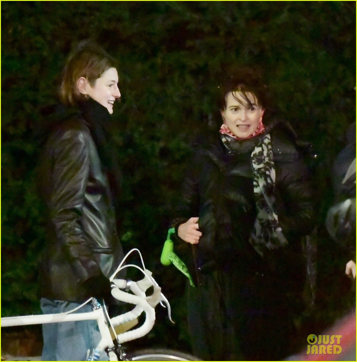 Helena Bonham Carter Bumps Into 'The Crown' Co-Star Emma Corrin While