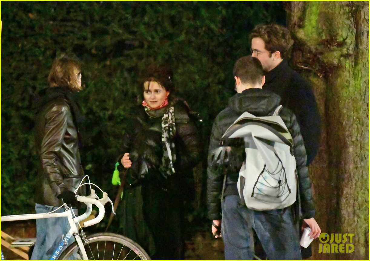 Helena Bonham Carter Bumps Into 'The Crown' Co-Star Emma Corrin While