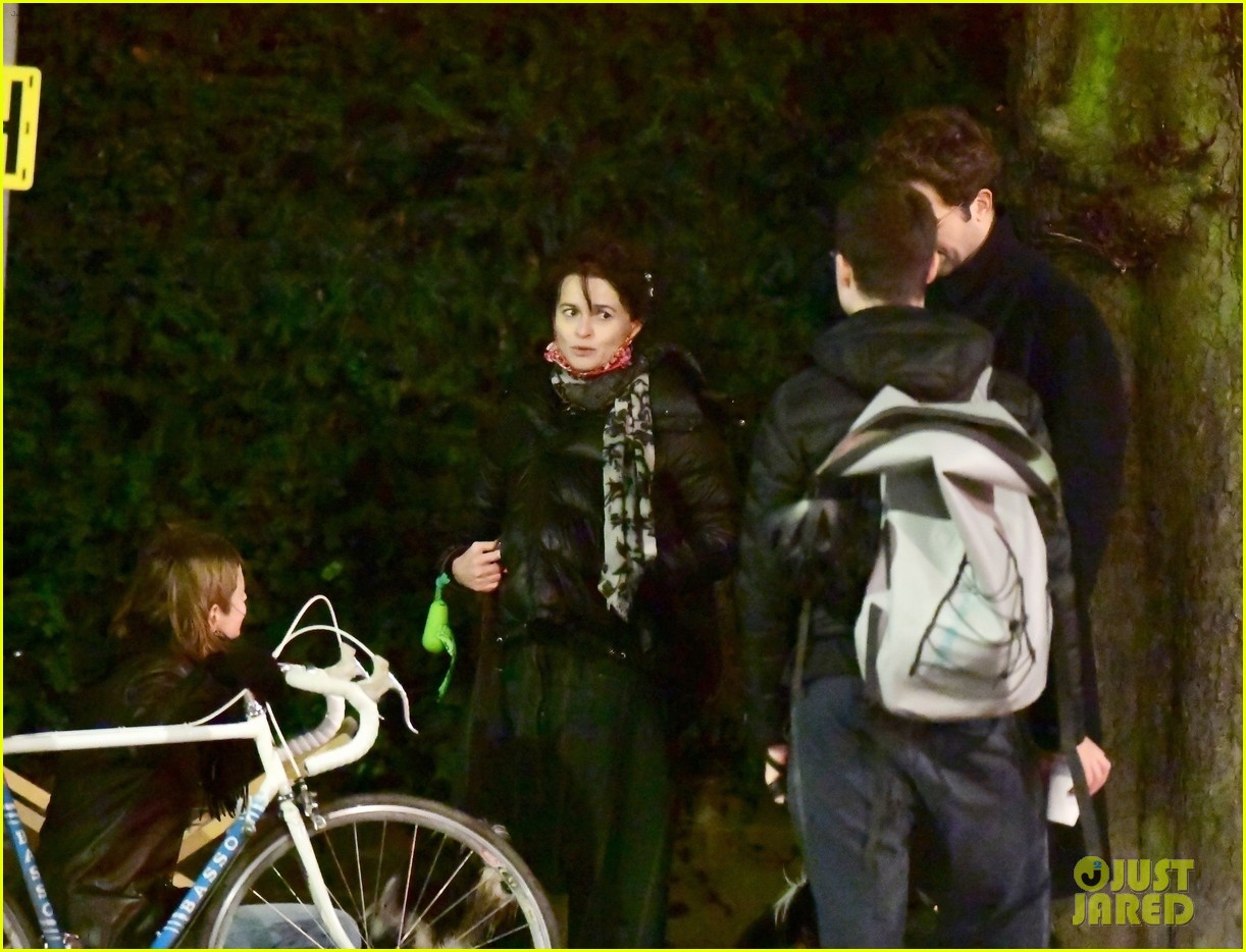 Helena Bonham Carter Bumps Into 'The Crown' Co-Star Emma Corrin While