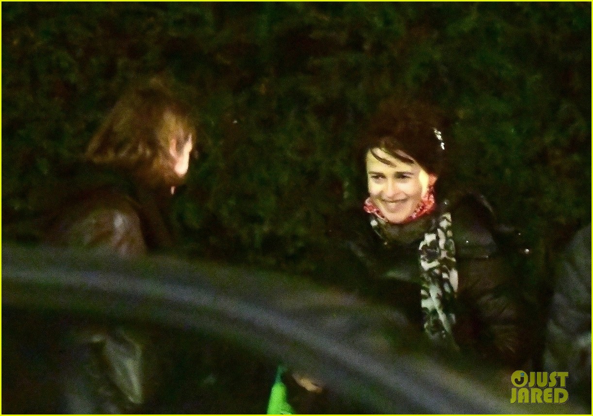 Helena Bonham Carter Bumps Into 'The Crown' Co-Star Emma Corrin While