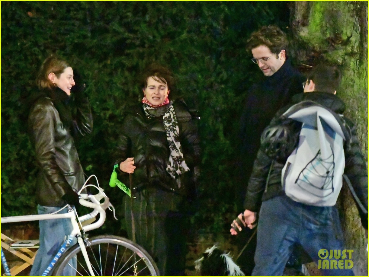 Helena Bonham Carter Bumps Into 'The Crown' Co-Star Emma Corrin While