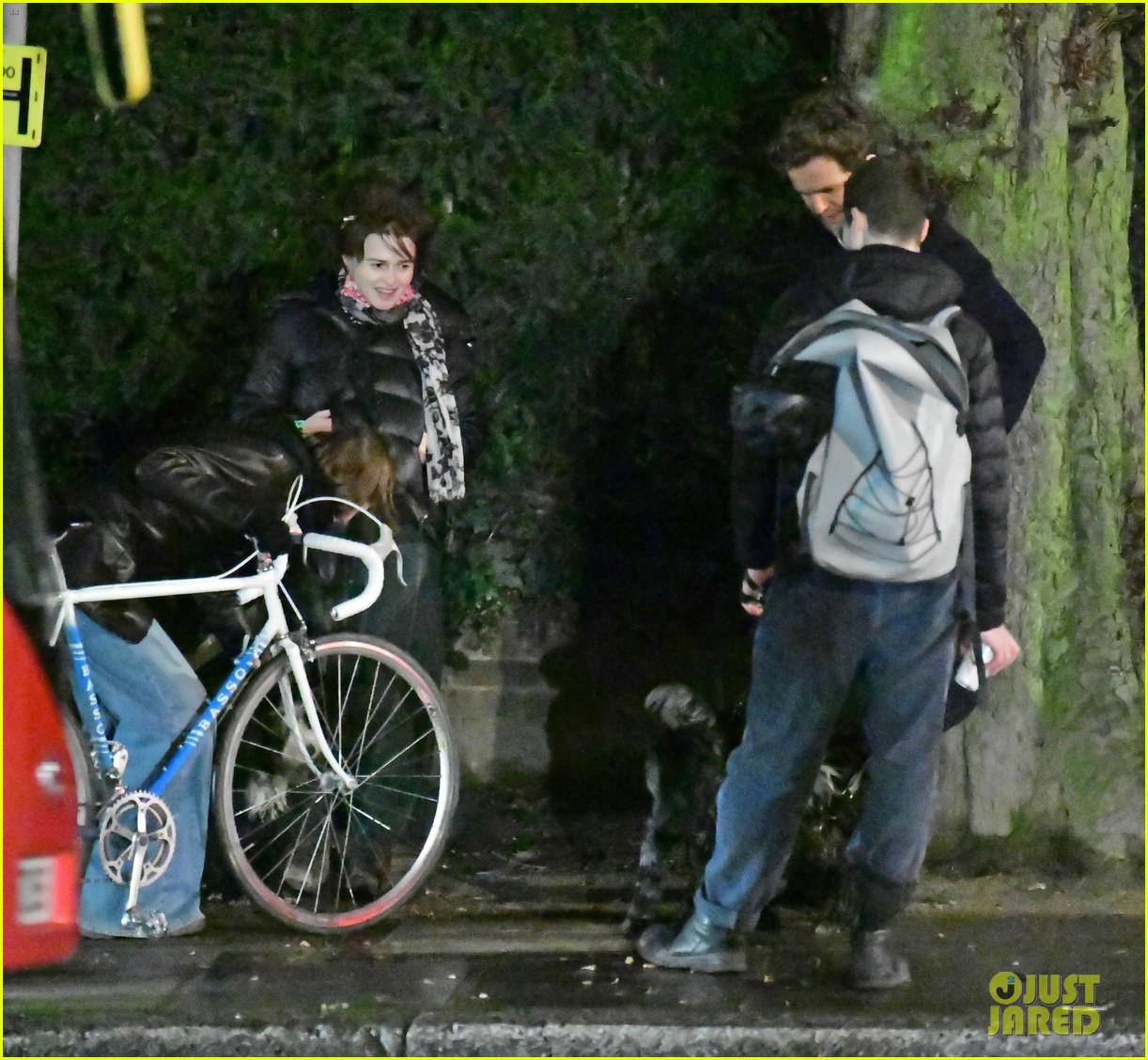 Helena Bonham Carter Bumps Into 'The Crown' Co-Star Emma Corrin While