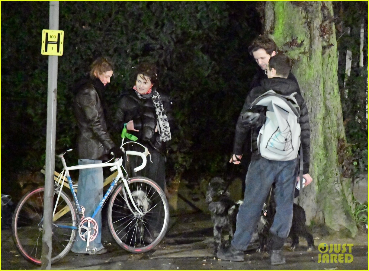 Helena Bonham Carter Bumps Into 'The Crown' Co-Star Emma Corrin While