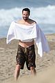 keanu reeves shirtless beach malibu january 2021 57