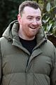 sam smith all smiles while walking with a friend london 04