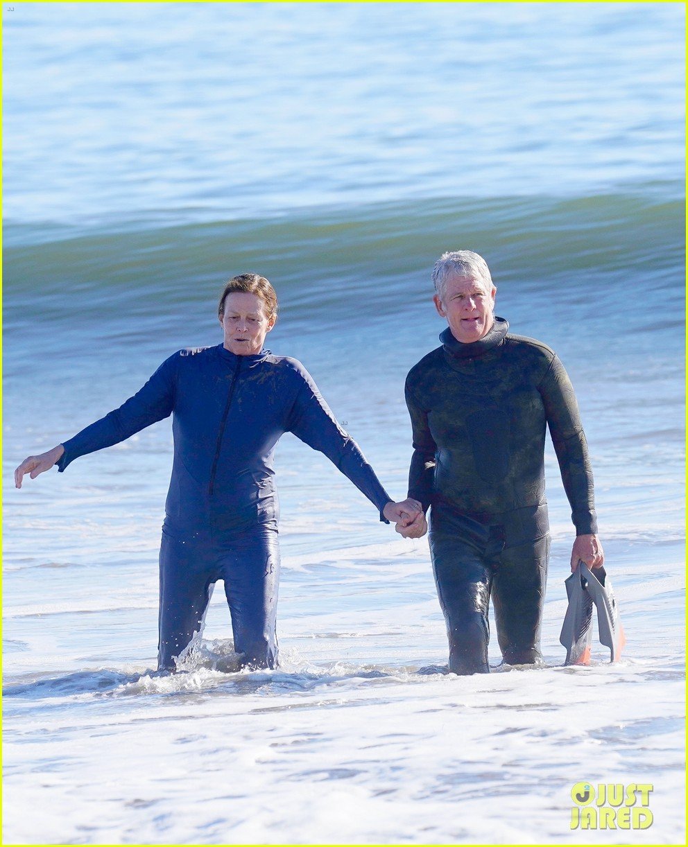 Sigourney Weaver & Husband Jim Simpson Hit the Beach During Rare Outing