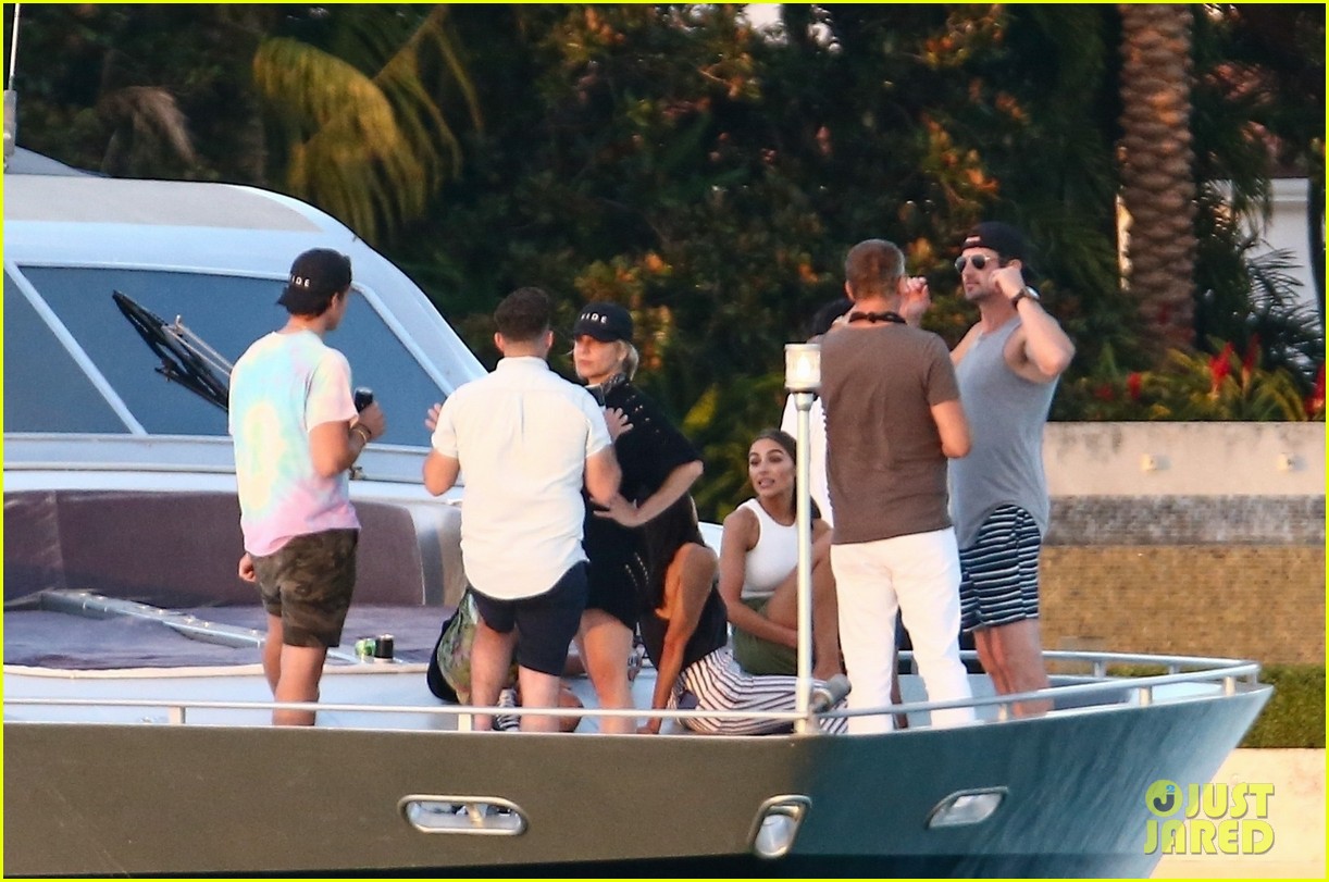 Olivia Culpo Enjoys a Boat Party in Miami Ahead of the Super Bowl