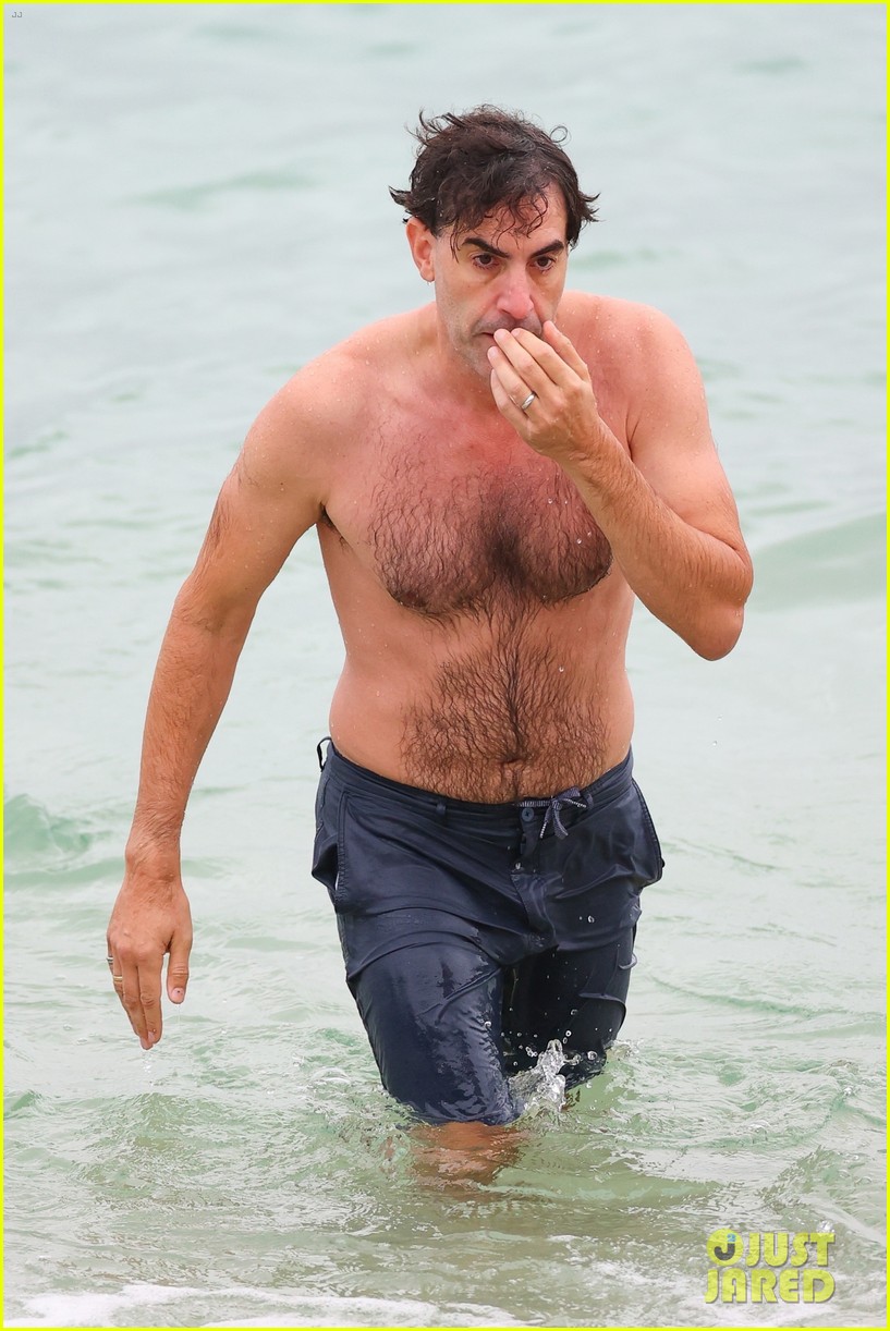 Photo sacha baron cohen shirtless at the beach 18 Photo 4528044 Just Jared Entertainment News