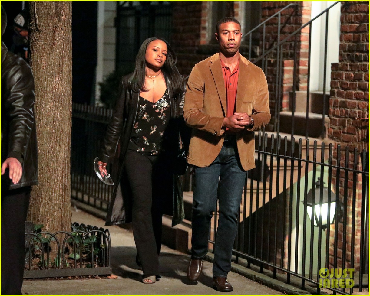 Michael B. Jordan & Chante Adams Share Steamy Kiss on Set of 'Journal