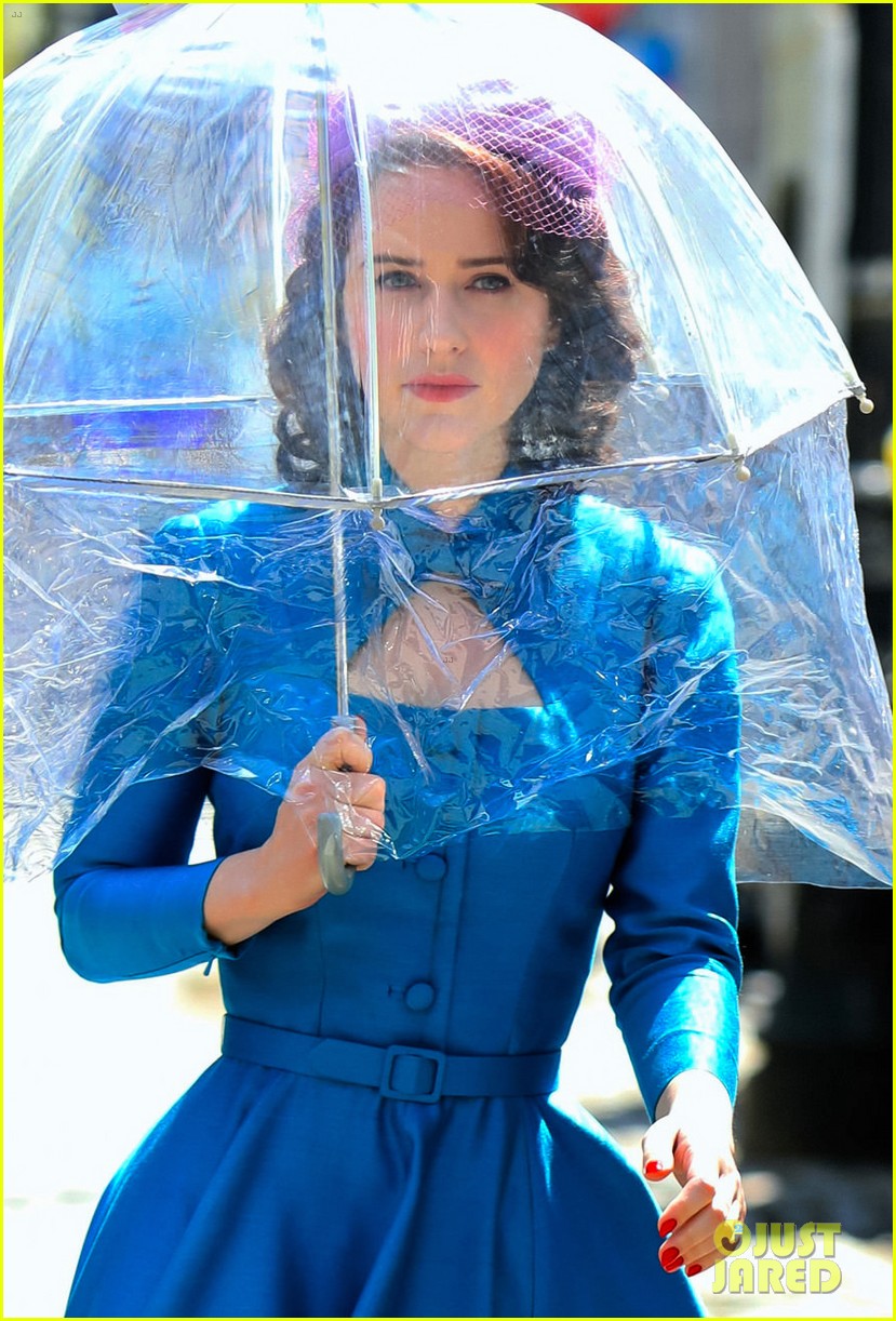 Rachel Brosnahan & Alex Borstein Enjoy Some Downtime on Set of 'The