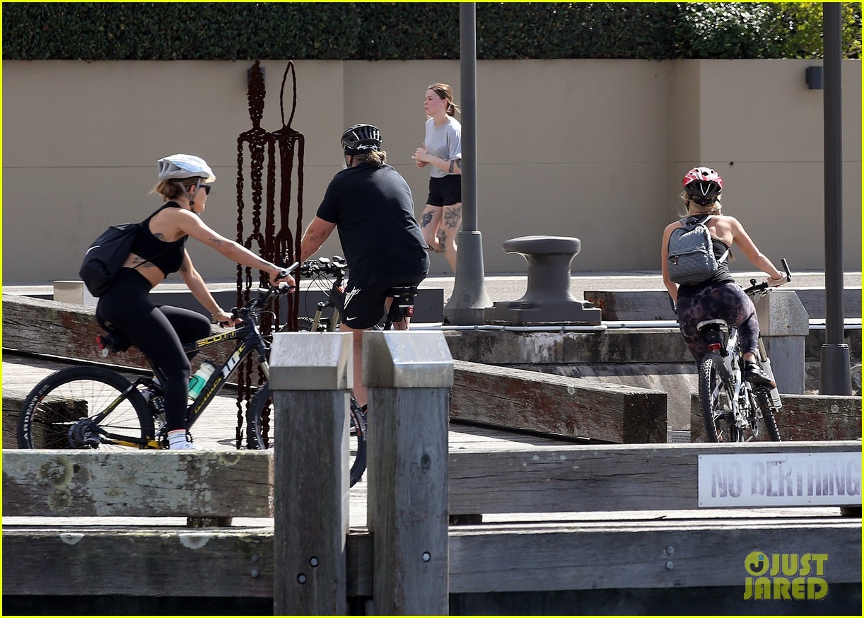 Rita Ora Joins Russell Crowe & Girlfriend Britney Theriot for Bike Ride
