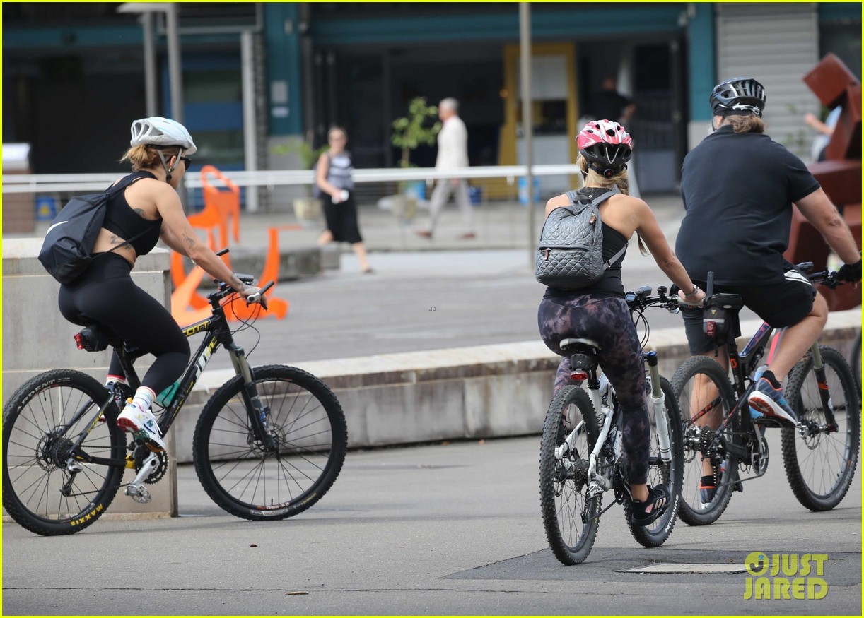 Rita Ora Joins Russell Crowe & Girlfriend Britney Theriot for Bike Ride