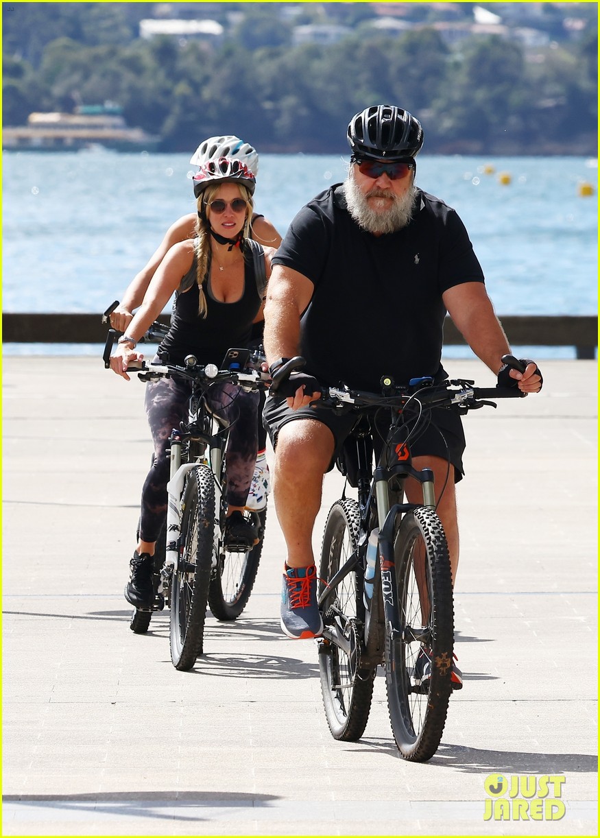 Rita Ora Joins Russell Crowe & Girlfriend Britney Theriot for Bike Ride