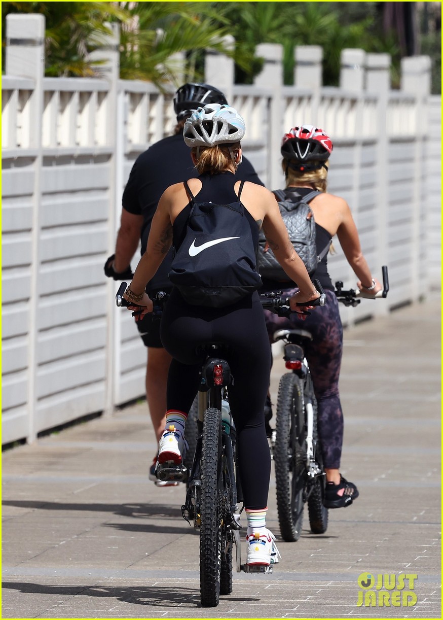Rita Ora Joins Russell Crowe & Girlfriend Britney Theriot for Bike Ride