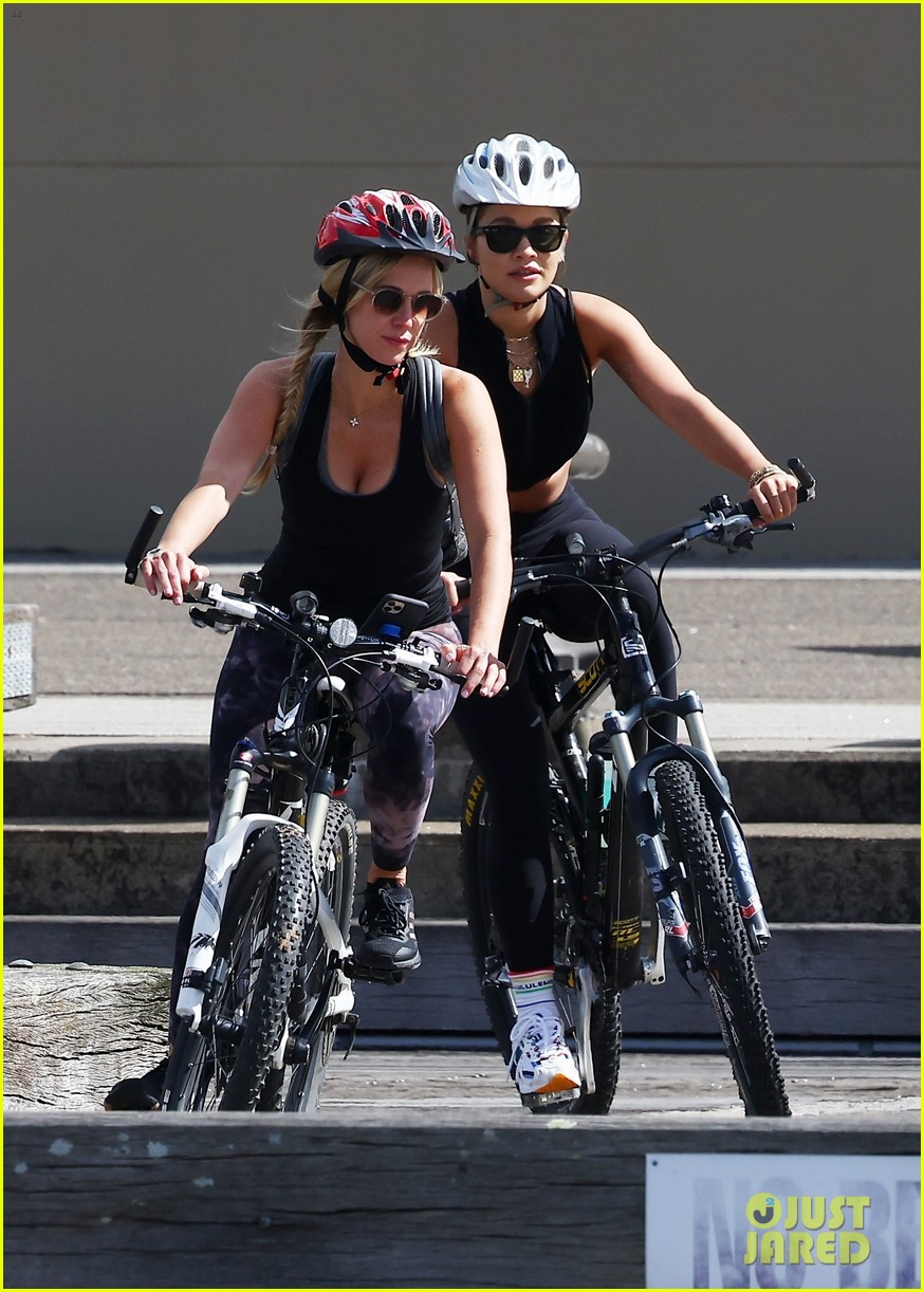 Rita Ora Joins Russell Crowe & Girlfriend Britney Theriot for Bike Ride