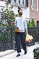 katie holmes picks up flowers during a casual solo outing 01