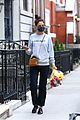 katie holmes picks up flowers during a casual solo outing 05