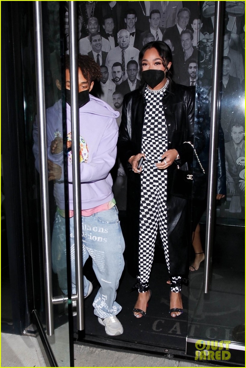 Jordyn Woods Rocks a Bold Jumpsuit as She Grabs Dinner with BFF Jaden