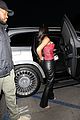 kim kardashian rocks leather pants night out with friends 19