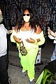 lizzo neon yellow outfit night out in weho 03