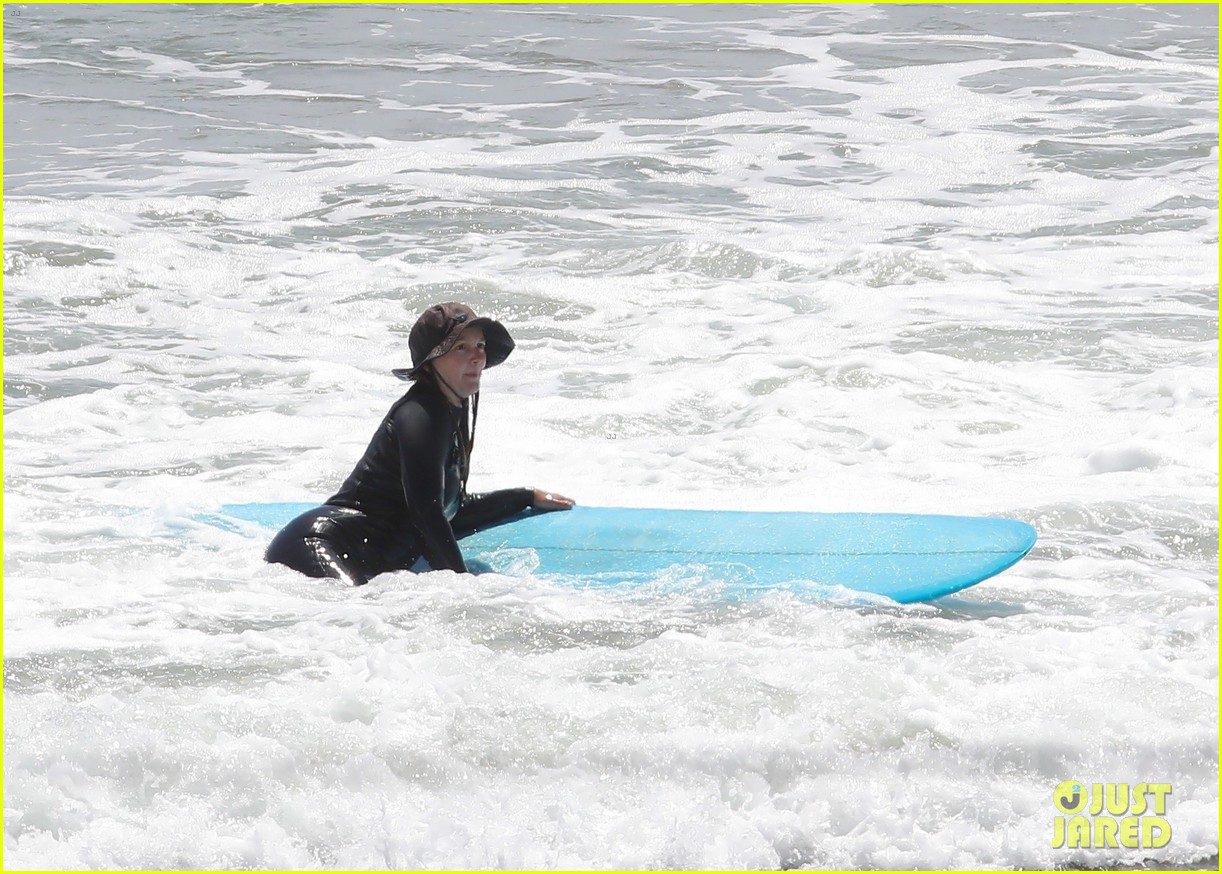 Full Sized Photo of leighton meester adam brody catch waves in malibu