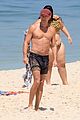 vincent cassel ripped abs day at the beach 02
