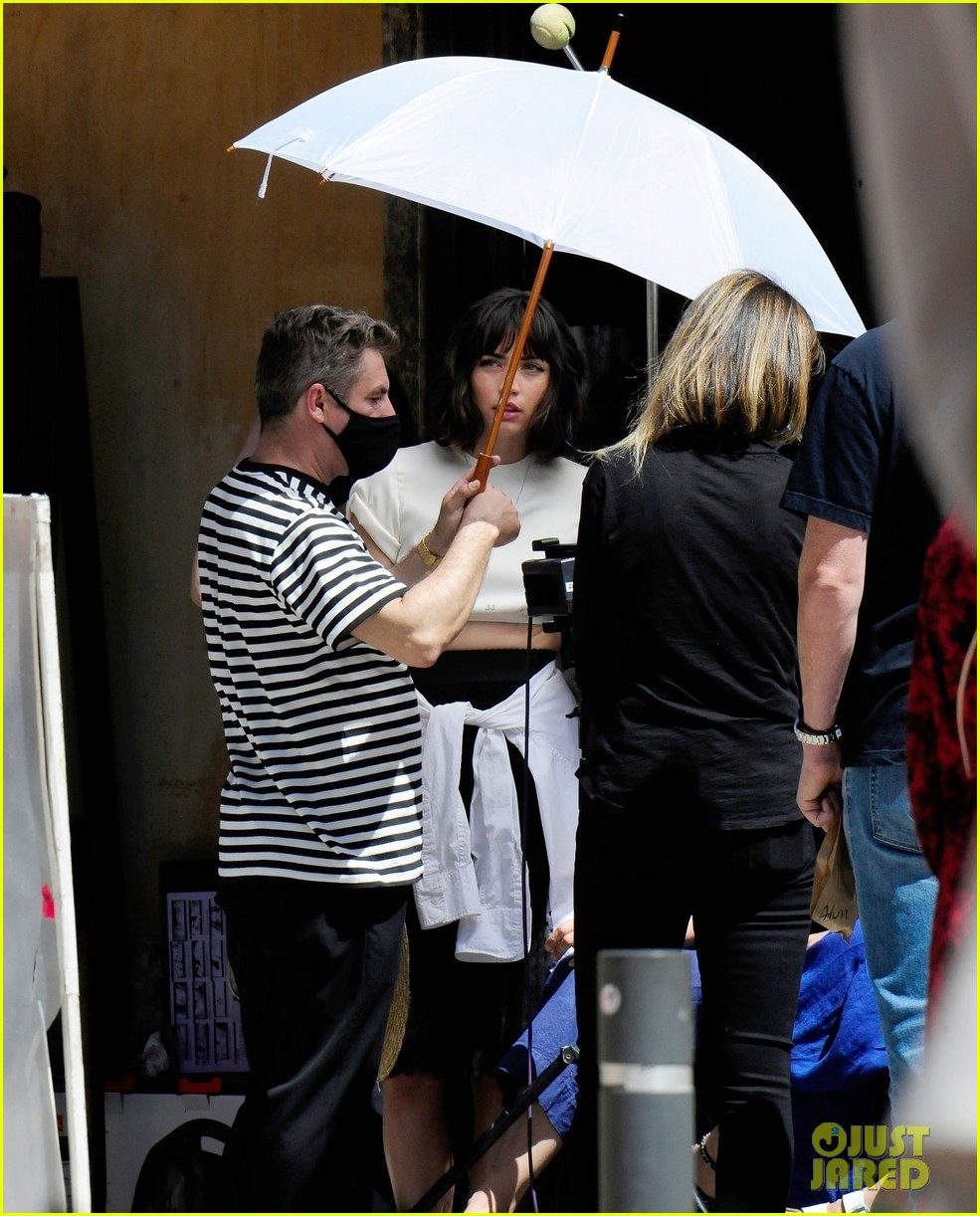 Photo: ana de armas mallorca project filming breakfast date spain 05