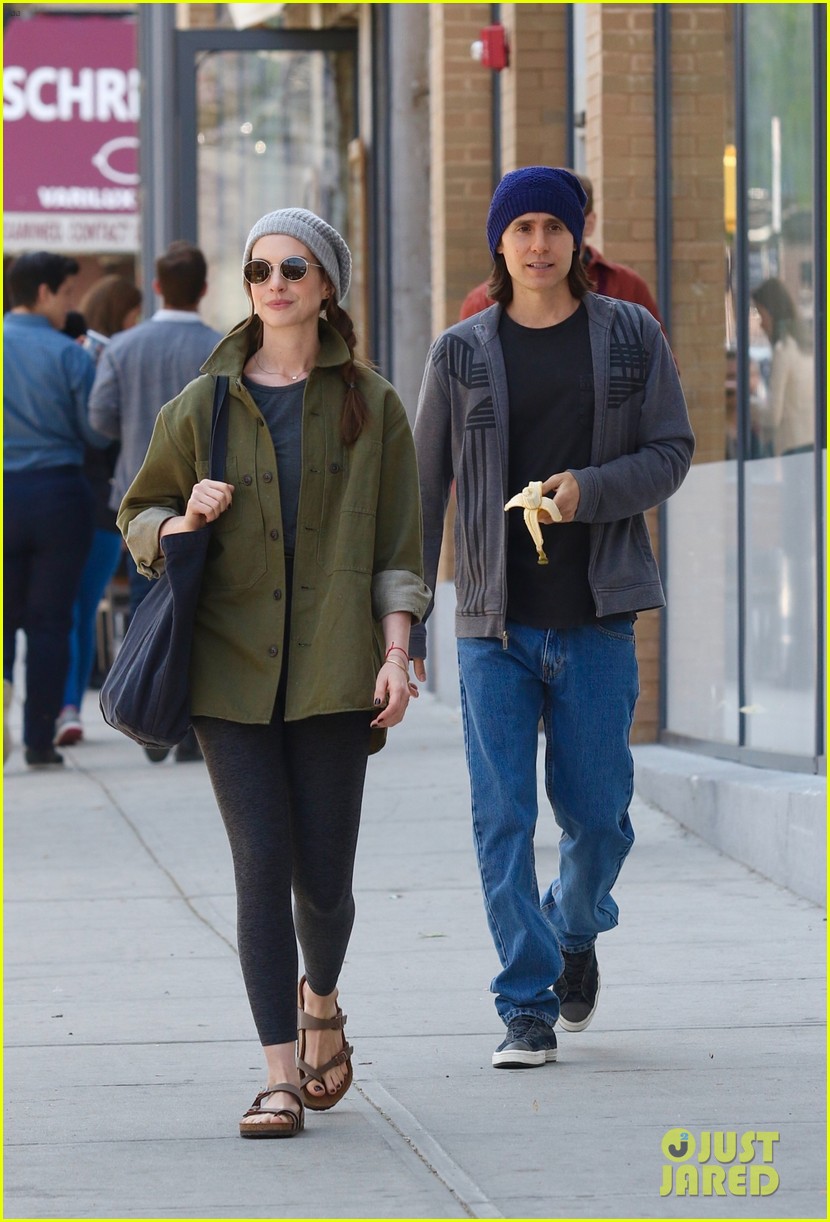 Jared Leto Snacks on a Banana While Filming New Apple TV+ Series