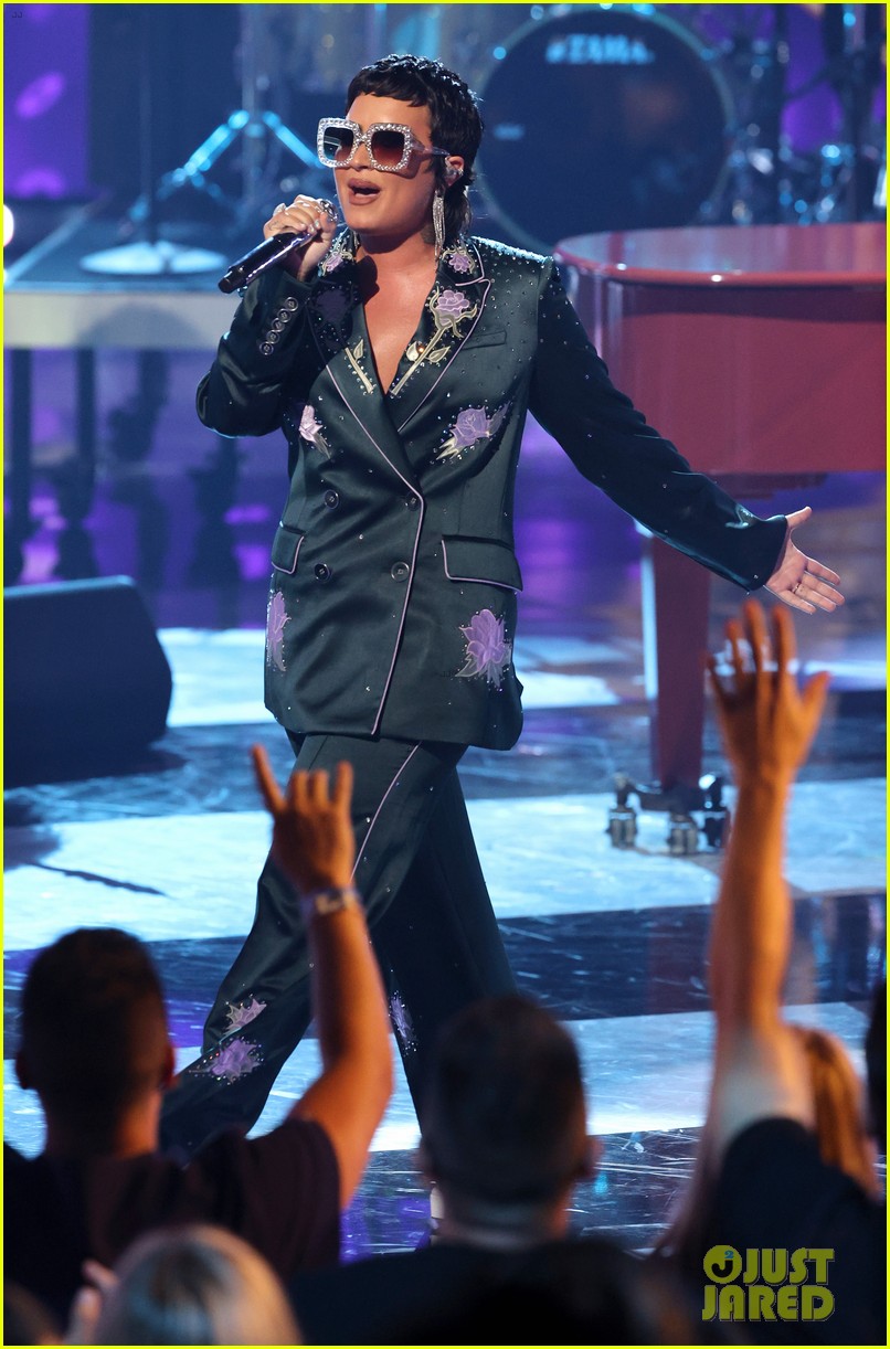 Demi Lovato, H.E.R., & Brandi Carlile Perform an Elton John Tribute at