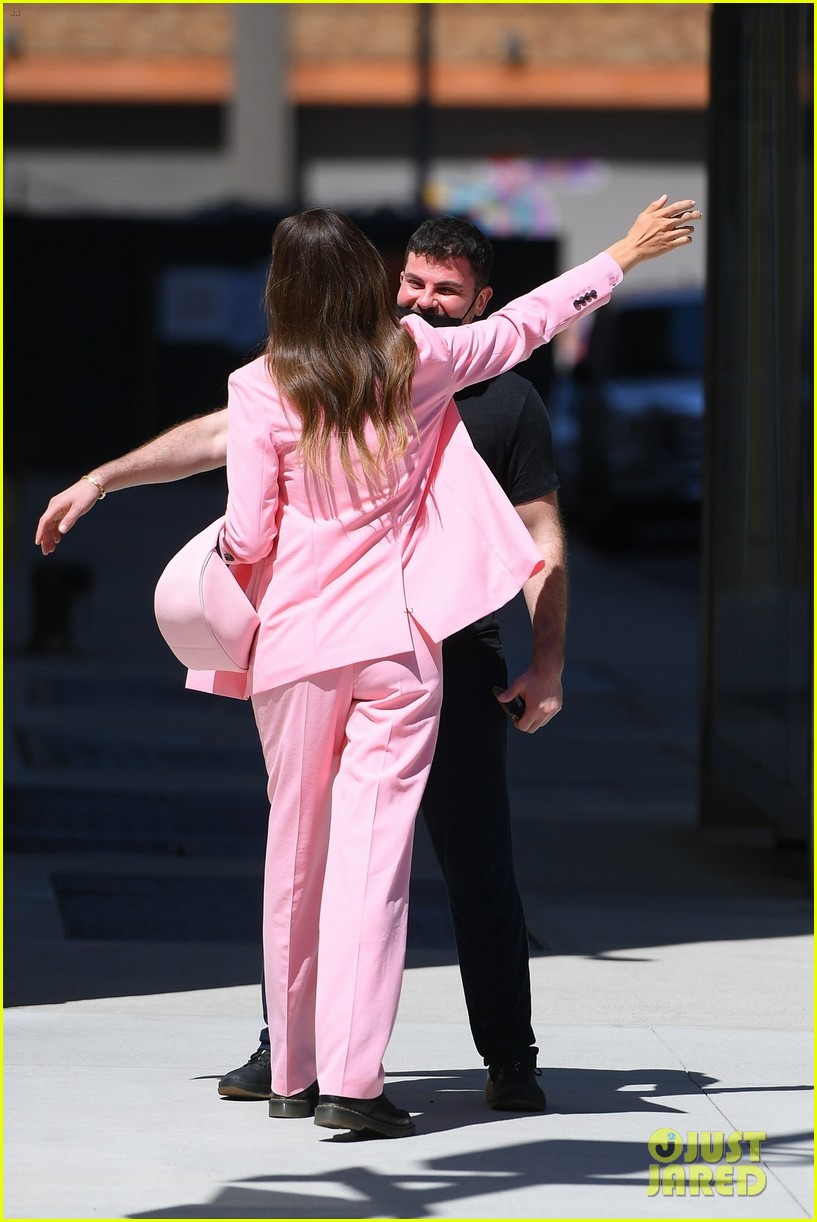 Irina Shayk Brightens the NYC Sidewalk in a Pink Suit: Photo 4555800