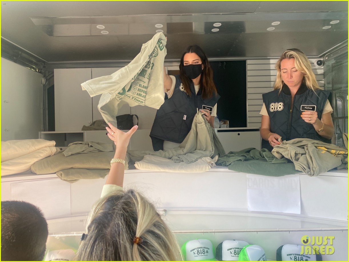 Kendall Jenner Drives A Delivery Truck To Promote Her New Tequila Brand