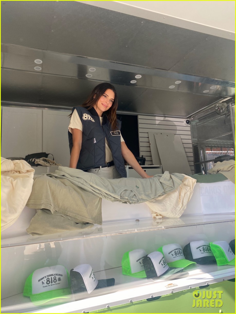 Kendall Jenner Drives A Delivery Truck To Promote Her New Tequila Brand