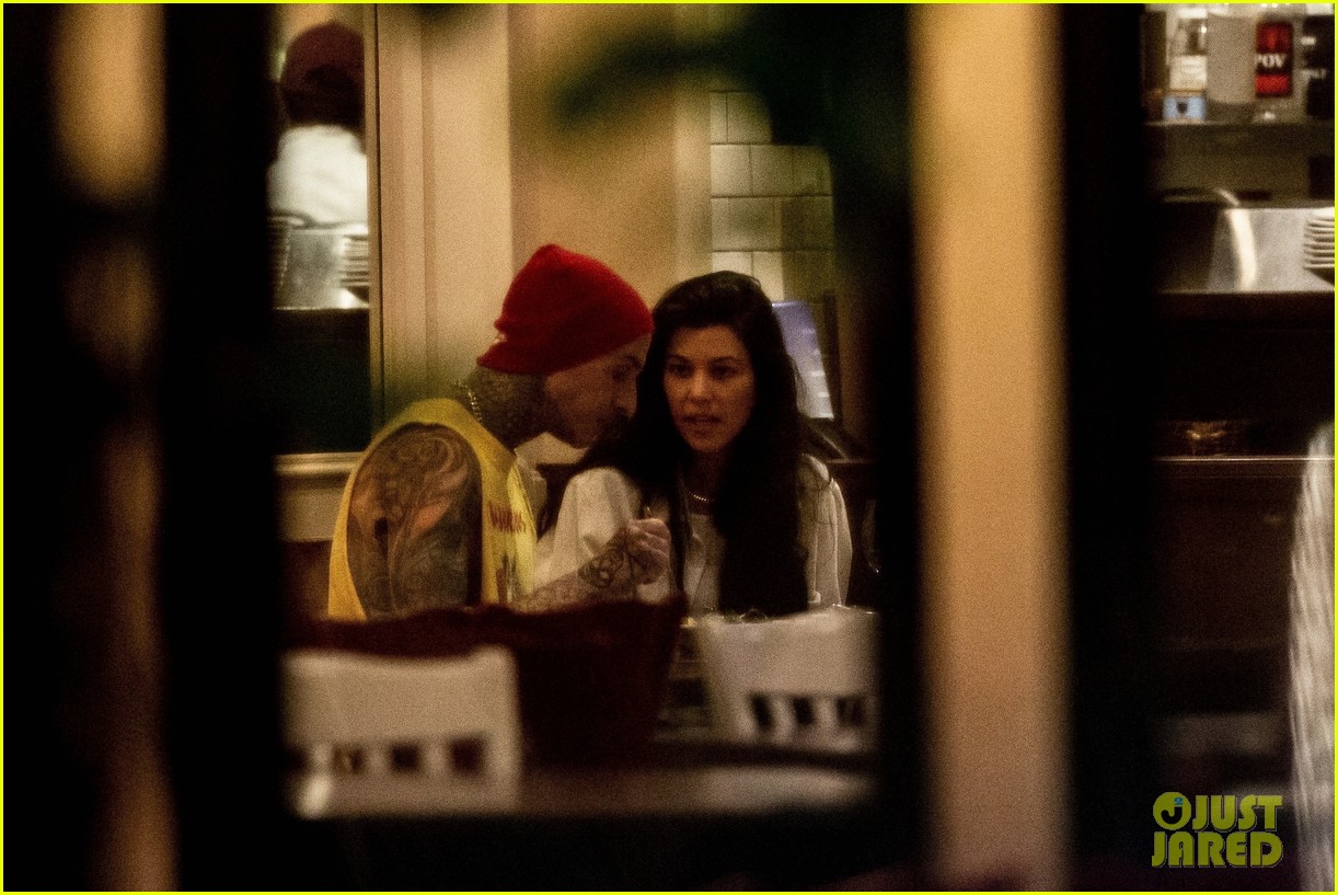Kourtney Kardashian & Travis Barker Spotted On a PDAFilled Dinner Date