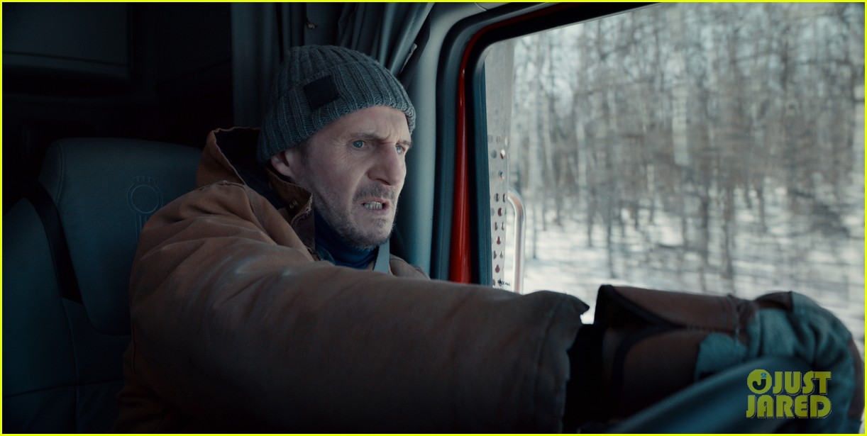 Liam Neeson Battles Bad Guys On A Frozen Lake in 'The Ice Road' Photo