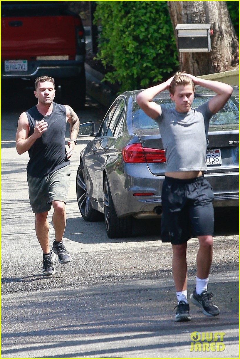 Ryan Phillippe Spotted Working Out with His Son Deacon, Who Is a