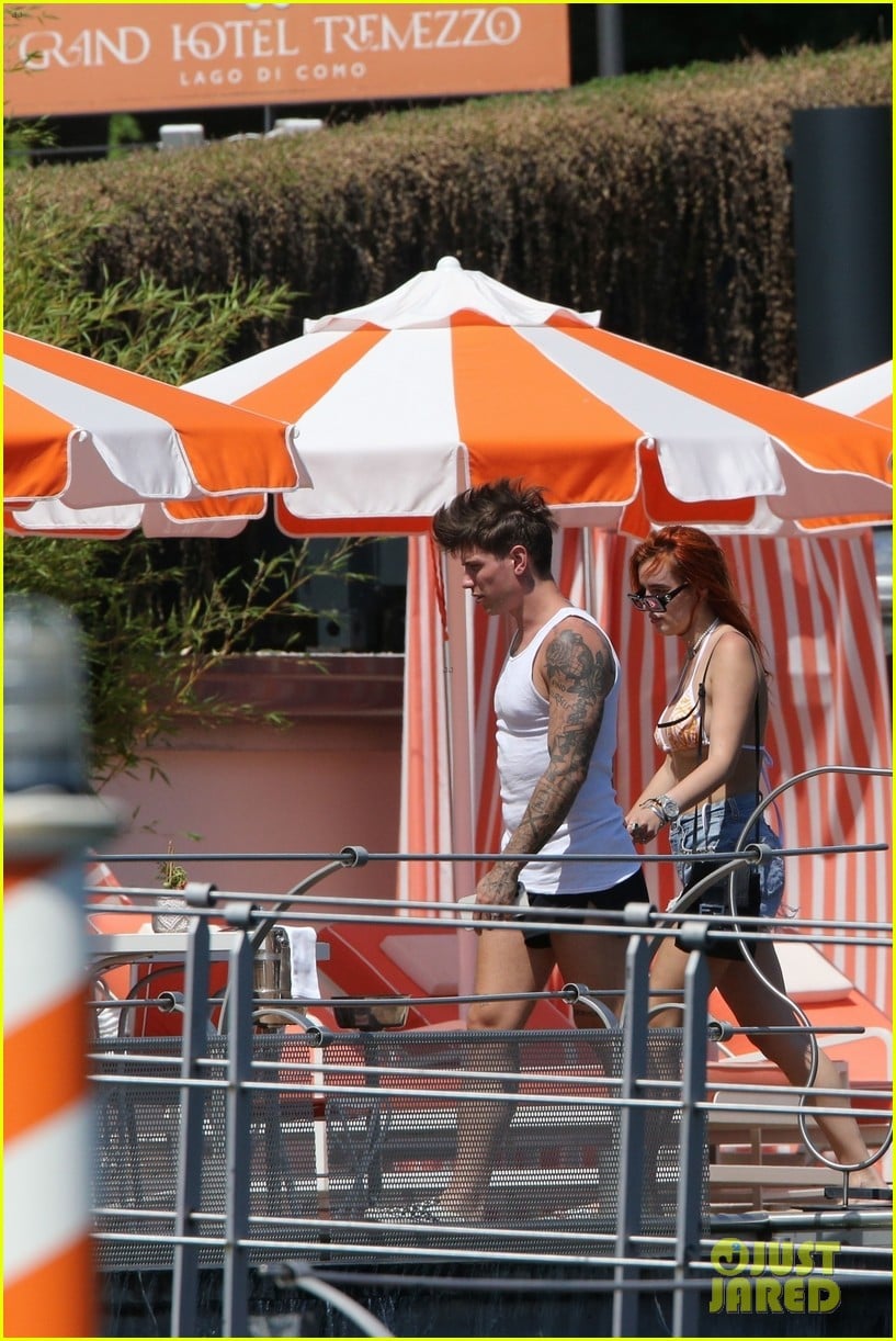 Bella Thorne Rocks a Yellow Bikini on Vacation with Her Fiance Benjamin
