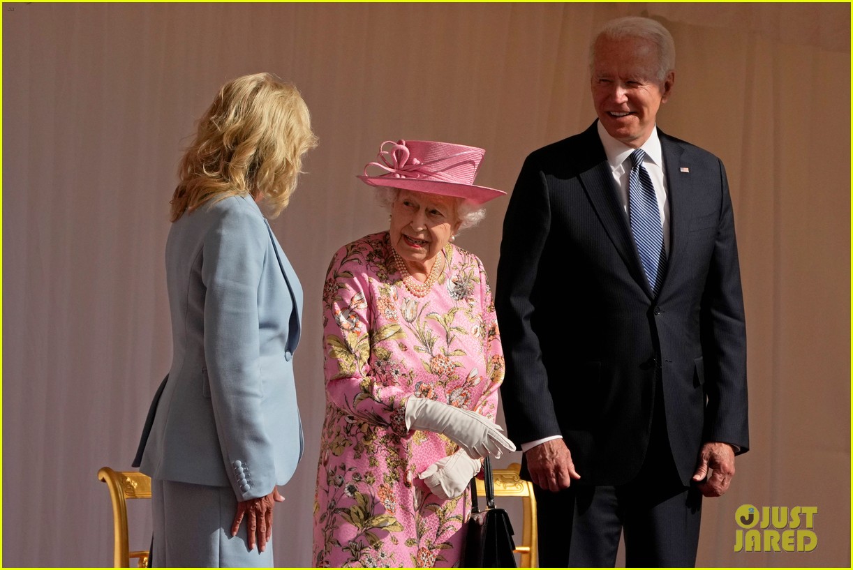 Queen Elizabeth Meets President Joe Biden & First Lady Jill Biden at