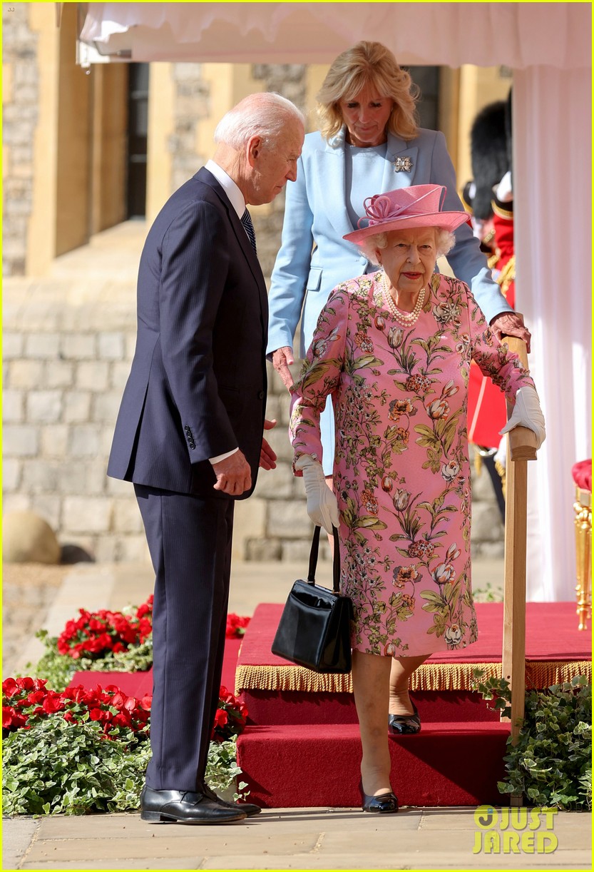 Queen Elizabeth Meets President Joe Biden & First Lady Jill Biden at
