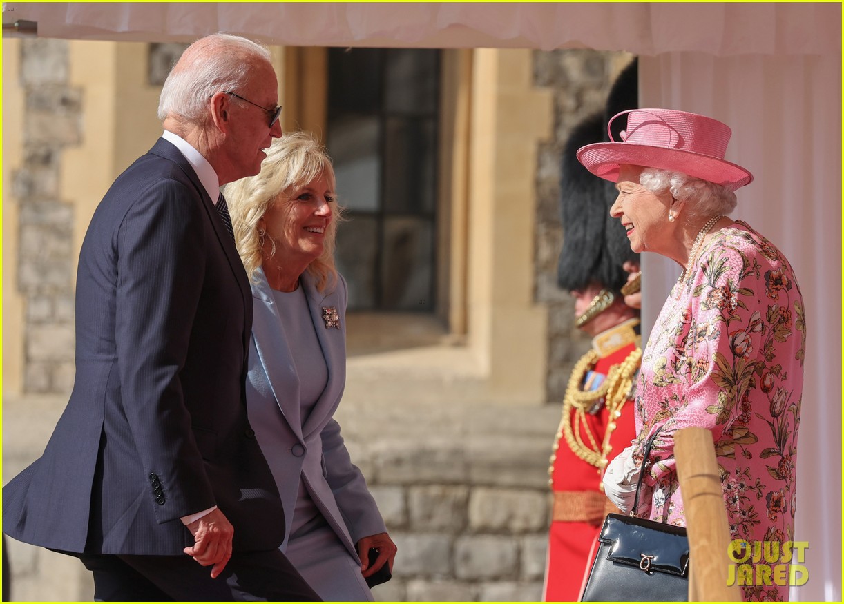 Queen Elizabeth Meets President Joe Biden & First Lady Jill Biden at(02)