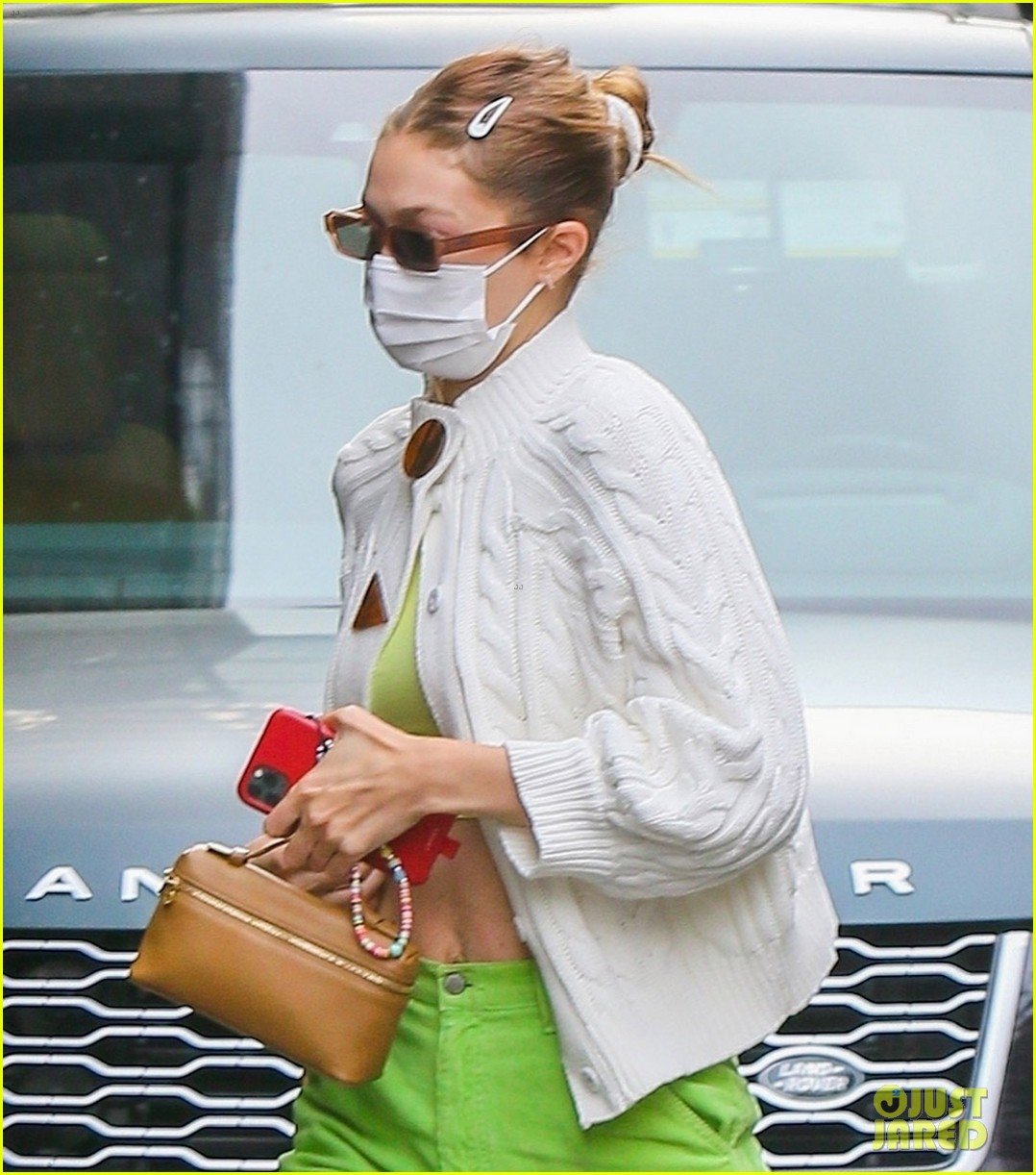 Gigi Hadid Spotted at Her COVID-19 Vaccine Appointment in NYC: Photo