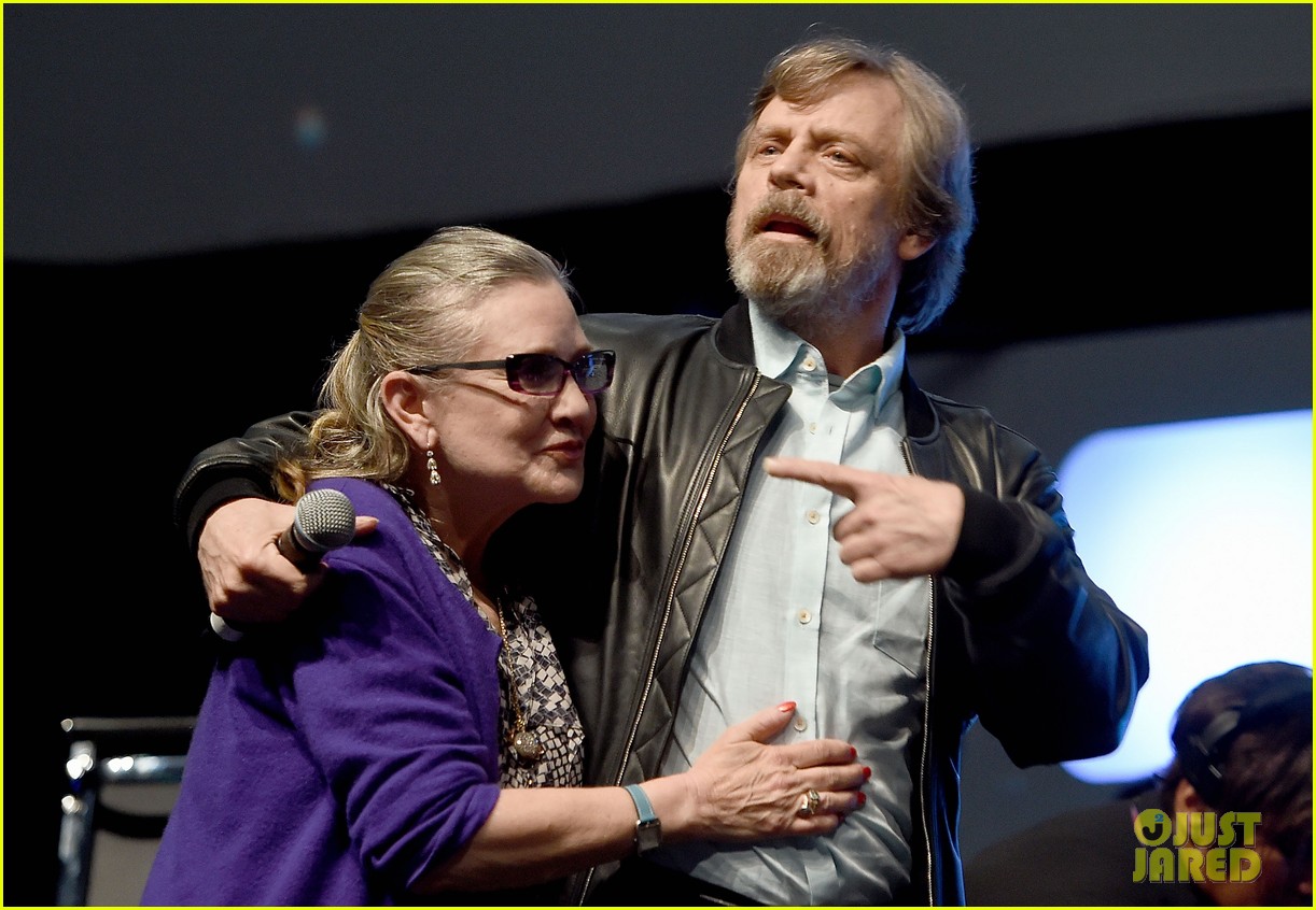 mark hamill celebrates carrie fisher receiving hollywood walk of fame star 03