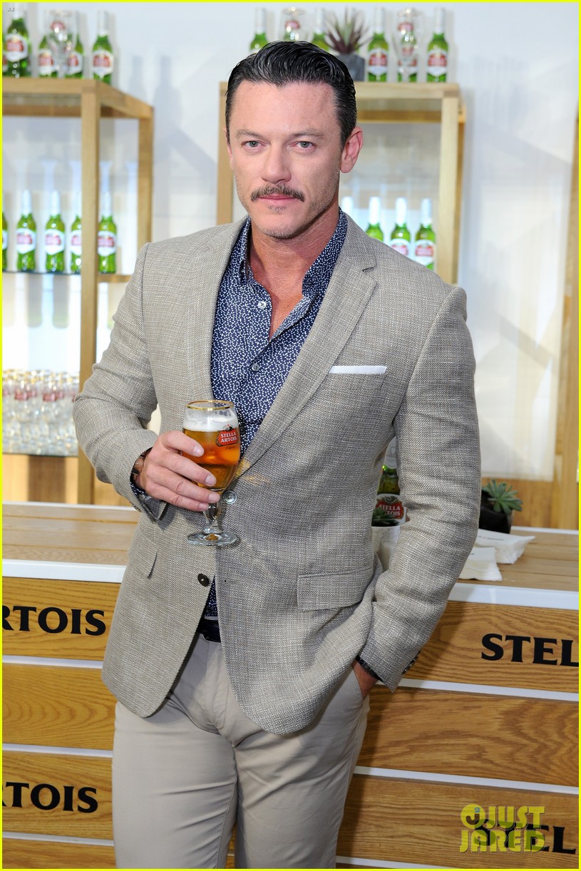 Luke Evans Shows Off His Rainbow Pants in a Shirtless Pride Photo