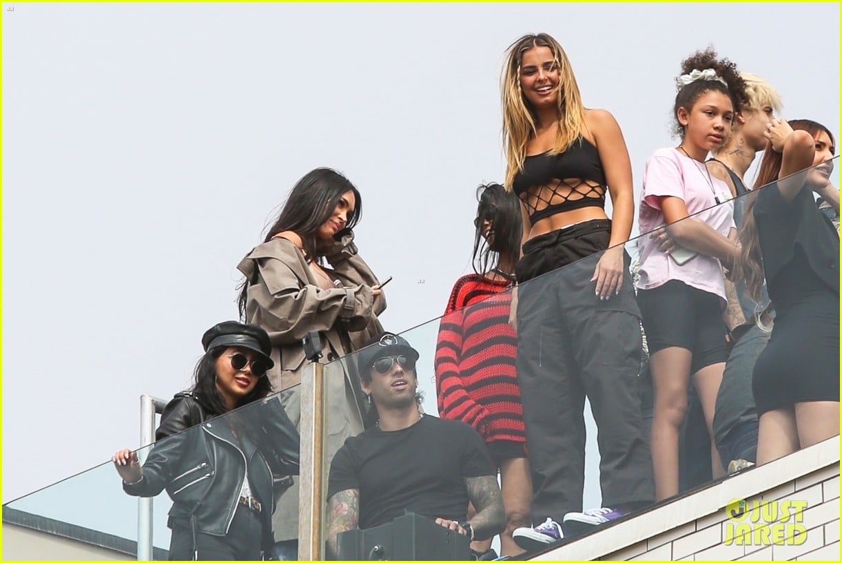 Megan Fox, Kourtney Kardashian, & Addison Rae Attend Machine Gun Kelly