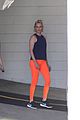 charlize theron orange leggings for workout 03