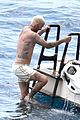 david beckham jumps off yacht with son cruz beckham 14