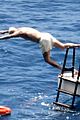 david beckham jumps off yacht with son cruz beckham 48