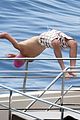 david beckham jumps off yacht with son cruz beckham 59