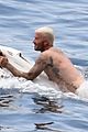 david beckham jumps off yacht with son cruz beckham 62