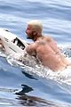david beckham jumps off yacht with son cruz beckham 63