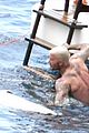 david beckham jumps off yacht with son cruz beckham 67